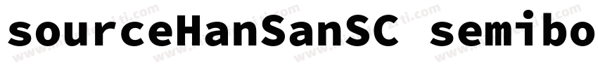 sourceHanSanSC semibold字体转换